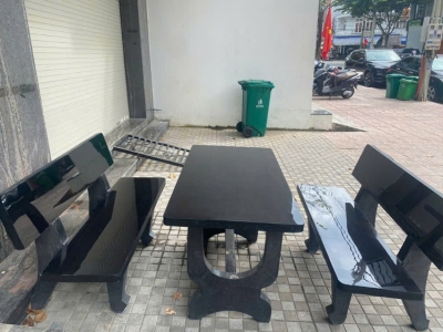 Ghế đá công viên tại Thủ Đức bền đẹp cho không gian công cộng