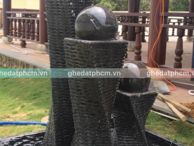 Trụ Đá Bi Xoay Sân Vườn - Trang Trí Biệt Thự, Cảnh Quan Đẹp