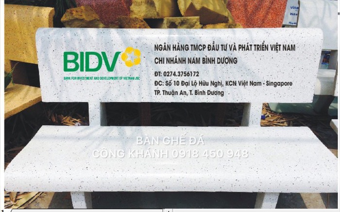 Ghế đá Bình Dương chất lượng