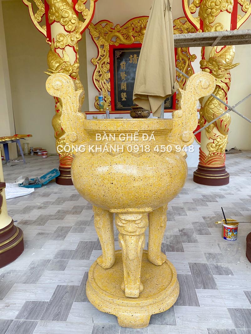 lư hương hóa vàng đá mài